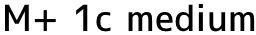M+ 1c medium