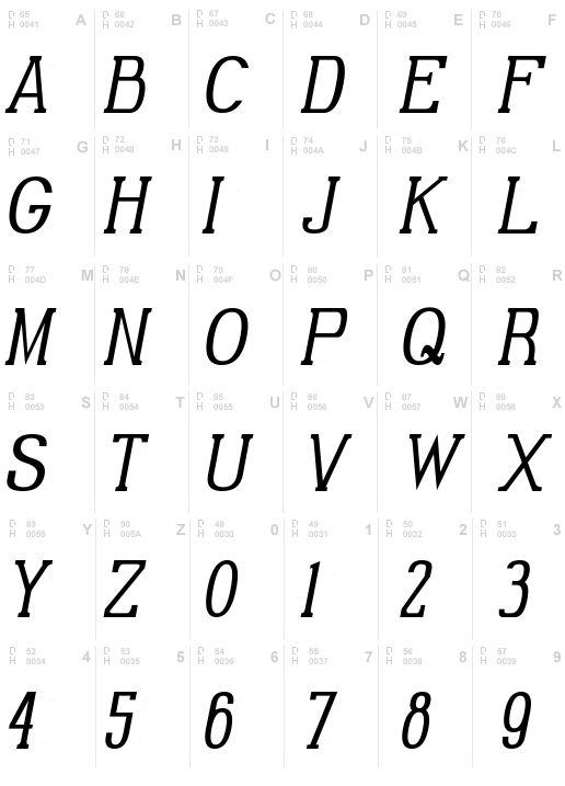 Gabriel Serif Condensed Italic