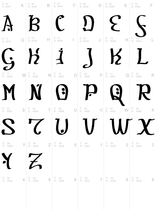 Hobbit script Font, Download Hobbit script .ttf truetype or .zip Free