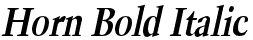 Horn Bold Italic