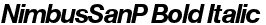 NimbusSanP Bold Italic