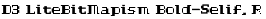 D3 LiteBitMapism Bold-Selif, Regular