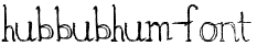 hubbubhum-font