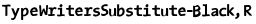 TypeWritersSubstitute-Black, Regular