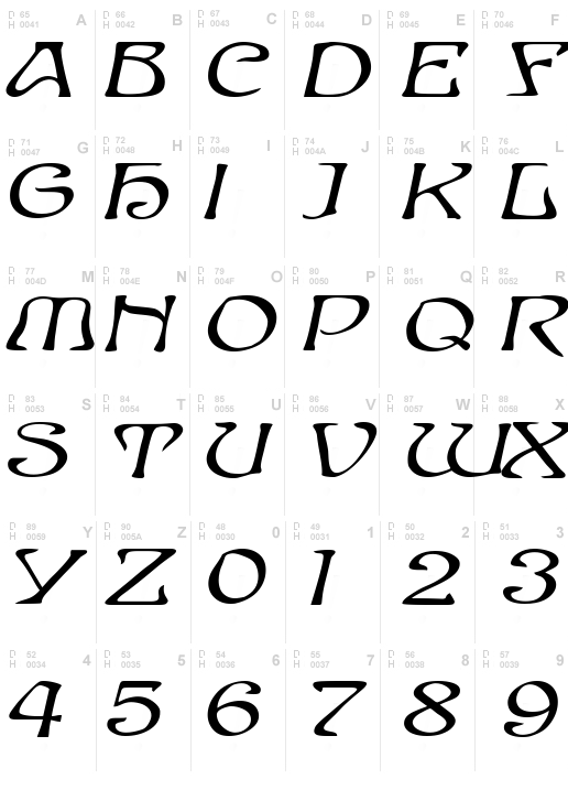 Elves Extended Bold Italic