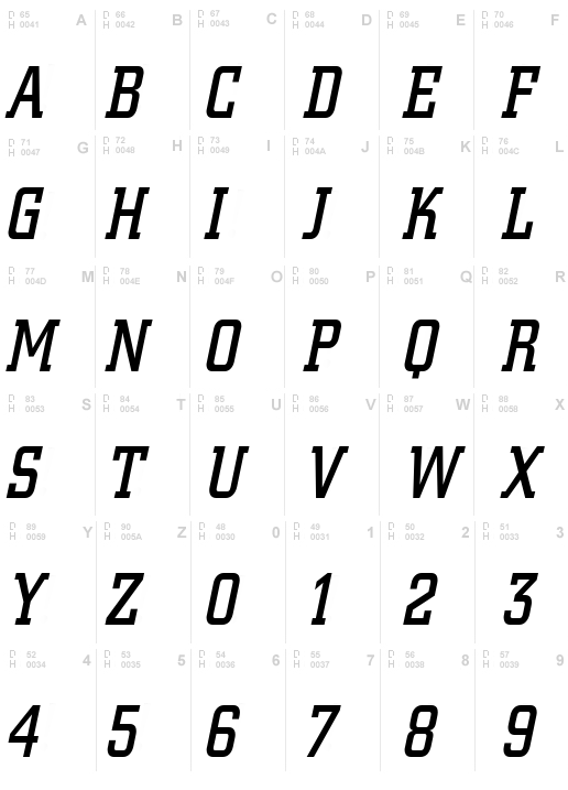 Geo 957 Condensed Italic