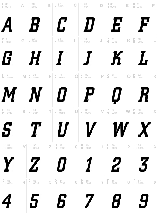 Geo 957 Condensed Bold Italic