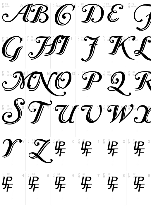 Caslon Calligraphic Initials
