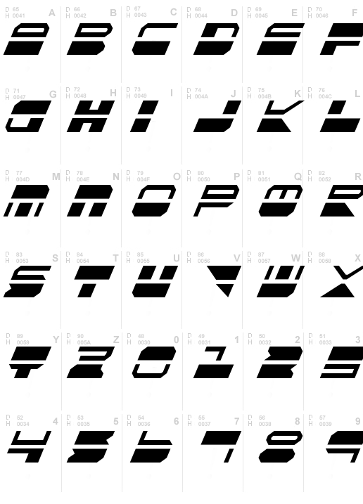 Quickmark Condensed Italic
