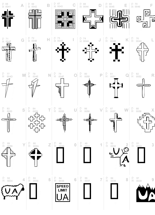 Christian Crosses II, Regular