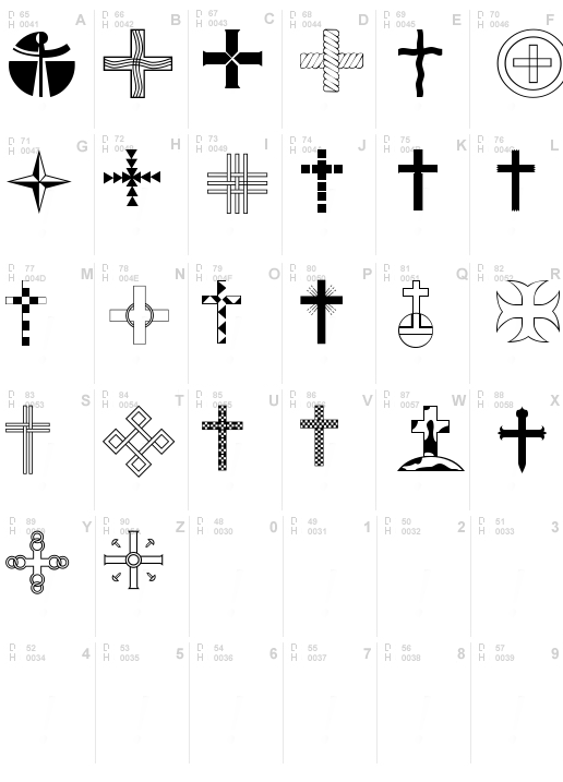 Christian Crosses IV, Regular