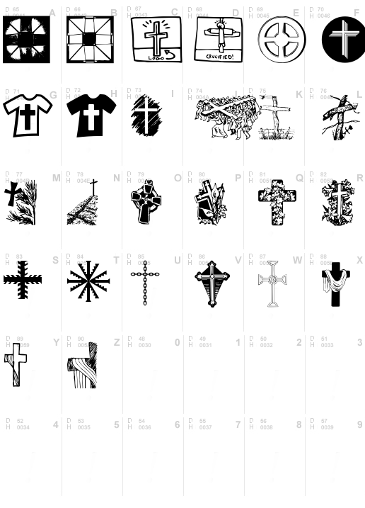 Christian Crosses V, Regular