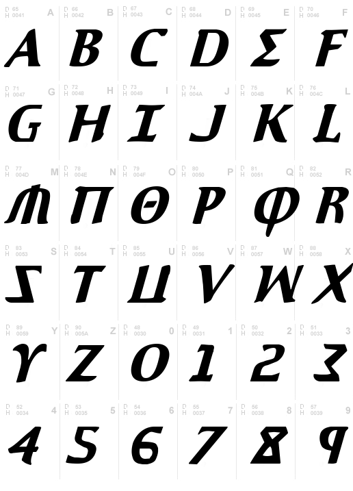 Aegis Condensed Italic
