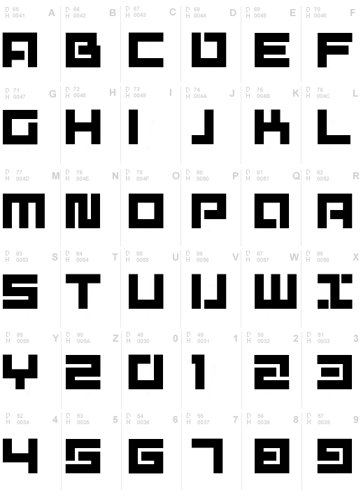 D3 Mouldism Alphabet