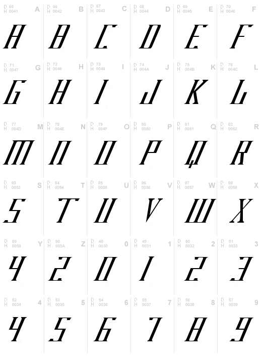 DarkWind Condensed Italic