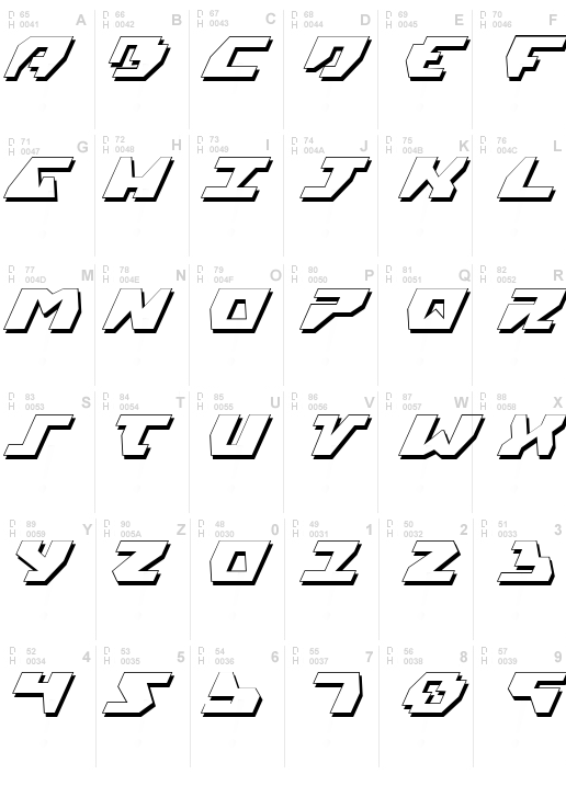 Gyrfalcon 3D Italic