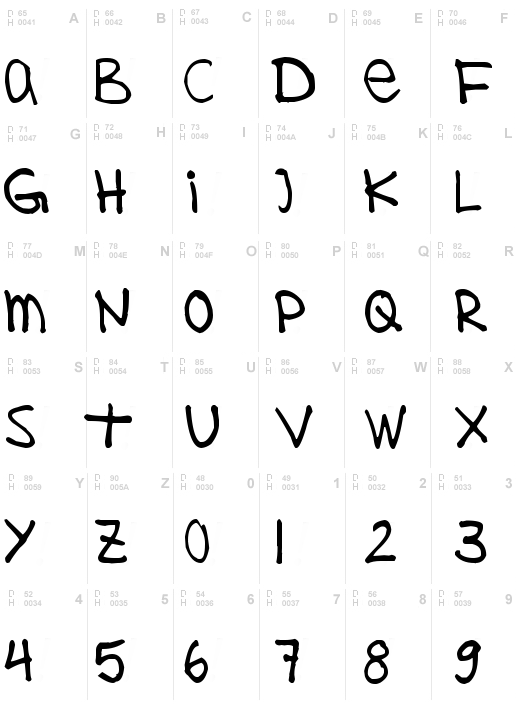 MY First Font