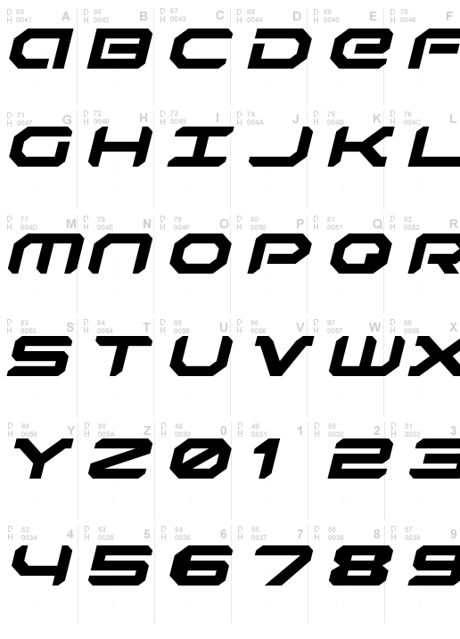 Robotaur Expanded Italic